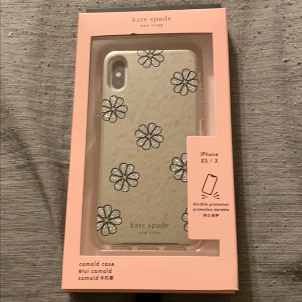 Kate Spade iPhone X case. Mirror daisy